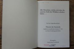 Alle Menschen, welche sich über die unterste Stufe der Wildheit erhoben haben ... Impressum und Geleit